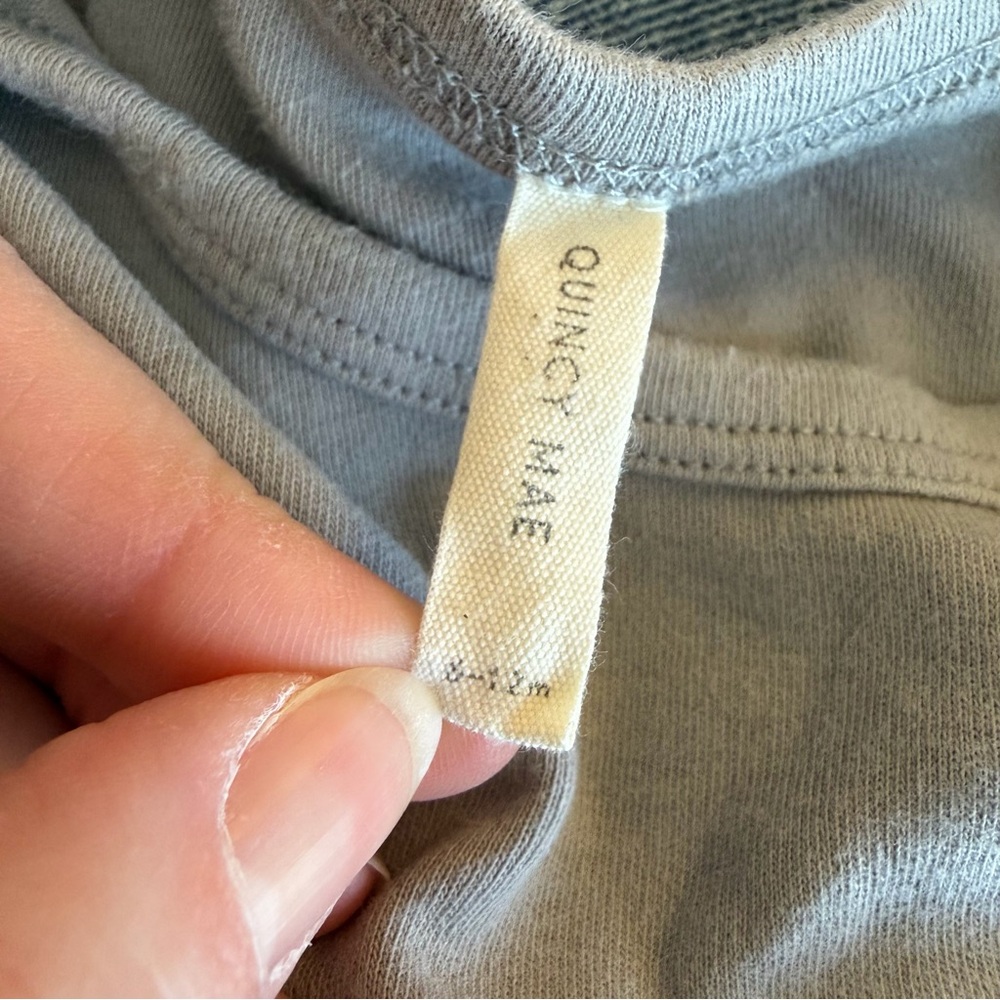 Quincy Mae Slate Gray Baby Bodysuit - Picture 3 of 3